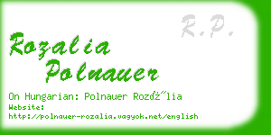 rozalia polnauer business card